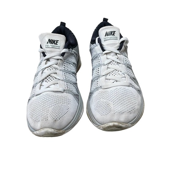 Nike Flyknit Lunar 2 Trainer White/Wolf Gray Sneaker - Women's Size 8 - Picture 5 of 12